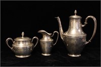 German Silver Tea and Coffee Set,19th.C