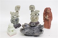 Lot of 5 Soapstone Collection Group
