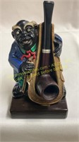 Vintage Black Americana Pipe Holder