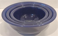 Pyrex Blue Cobalt Blue Mixing Bowls (Type: 322)