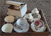 Various Teacups and Teacup Plates