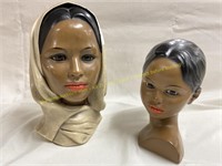 Black Americana ladies head figures