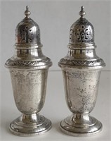 Gorham Silver 978 Salt Shakers (4" Tall)