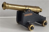 Vtg. Old Fort Niagara Cast Iron Brass Mini Cannon