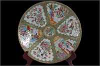 Large 19th.C Chinese Rose Medallion Plate