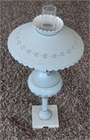 Vtg. French Style Toleware Table Lamp (24" Tall)