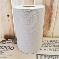 Natural Kraft Paper Towel Rolls x5