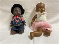2ct.Vintage baby dolls (1-foot not attached)