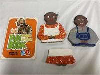 Black Americana Fun book & wooden figure pieces