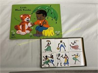 "Little Black Sambo" puzzle & Folk Art tiles