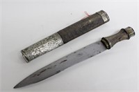 19th.C Tibetan Sword w Scabbard