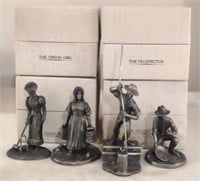 Franklin Mint Fine Pewter Figurines incl. "The