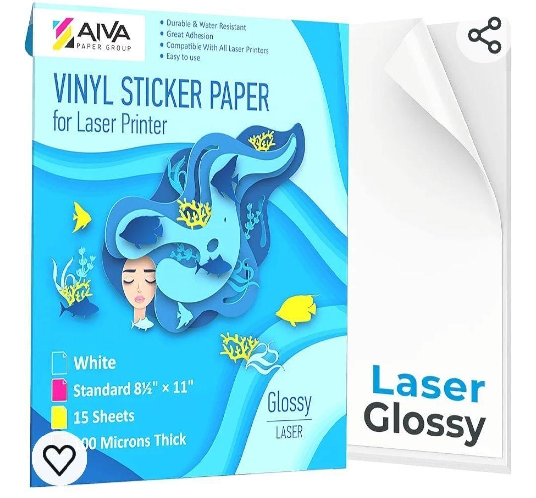 Printable Vinyl Sticker Paper forLaser Printer