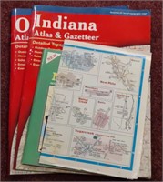 Indiana/Ohio Atlases w/ Canton Map Book
