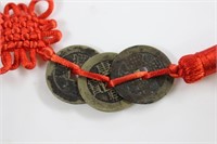 Three Chinese Ancient Coins w"Happiness" Character