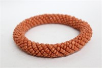 Antique Vintage Chinese Natural Coral Bracelet