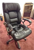 Rolling Leather Office Chair, 44"