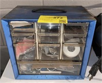 Metal Toolbox with Small Hardware