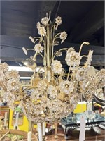 Italian 12 Lights 6 Arms Floral Chandelier