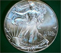 2001 Liberty $ 1 Silver Content