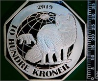 2019 Norway 200 Kroner Silver Plate