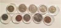10 Coin Elizabeth II Commonwealth Set
