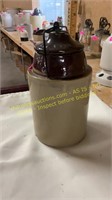 Weir Pottery Canning Jar w/Lid & Wire Closure