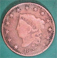 1827 Early Matron Copper EF40