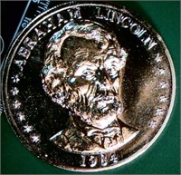 1984 Lincoln Double Eagle Silver Plate