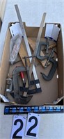 Assorted Wood Clamps (6)