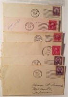 6 Covers with Stamps 1920-35 Research