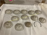 12 ct Weir Pottery Canning Jar Lids w/Wire Handle