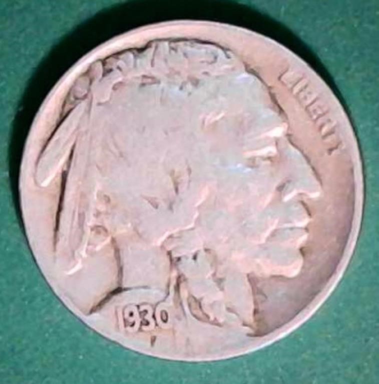 1930 S Buffalo Nickel