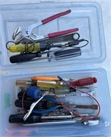 Plastic box of tools
