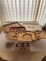 Metal trays - Karoff wooden tray