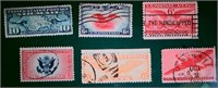 1926-1944 Air Mail/Sp Delivery Stamps X6