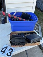 Tote w/C B radios & supplies