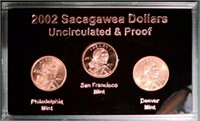 2002 Sacagawea Dollars Uncirculated & Proof Set