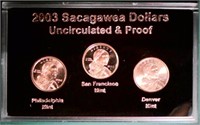 2003 Sacagawea Dollars Uncirculated & Proof Set