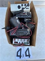 Box of C B radios