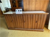 Storage credenza with marble top - 65"X32"X18"