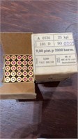 9 mm ammunition 100rds