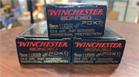 Winchester 9mm Luger ammunition 44 rds
