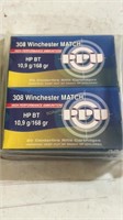 PPU 308 Winchester Match 80 rounds