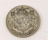 1942 Canada Fifty Cent Silver Circulated Coin