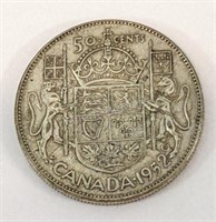 1952 Canada Fifty Cent Silver Circulated Coin