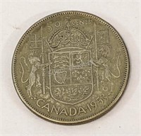 1953 Canada Fifty Cent Silver Circulated Coin