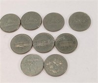 1970's Canada Half & Dollar Coins