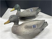 Pair of Mallard Duck Decoys, Made in Italy