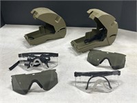 Protective eye ware with cases